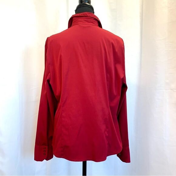 𝅺REITMANS red long sleeve button front dress shirt Sz XL - Picture 5 of 12